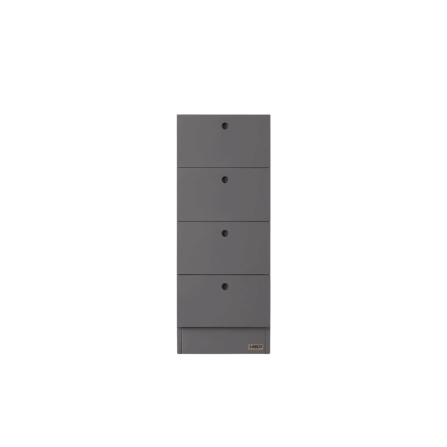 ตู้ลิ้นชักเหล็ก 4 ลิ้นชัก LEECO LC03-C CONCRETE GREY_0